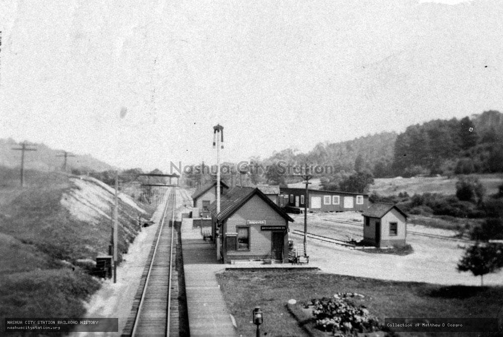 Postcard: Railroad Station, Andover, New Hampshire